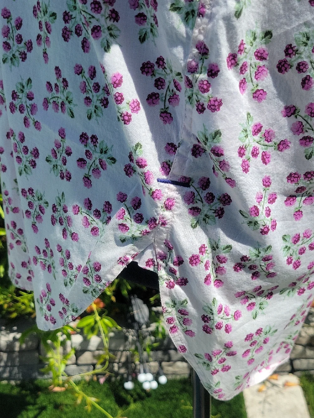 J. Crew 100% Cotton Light Pink Floral Button Down Shirt